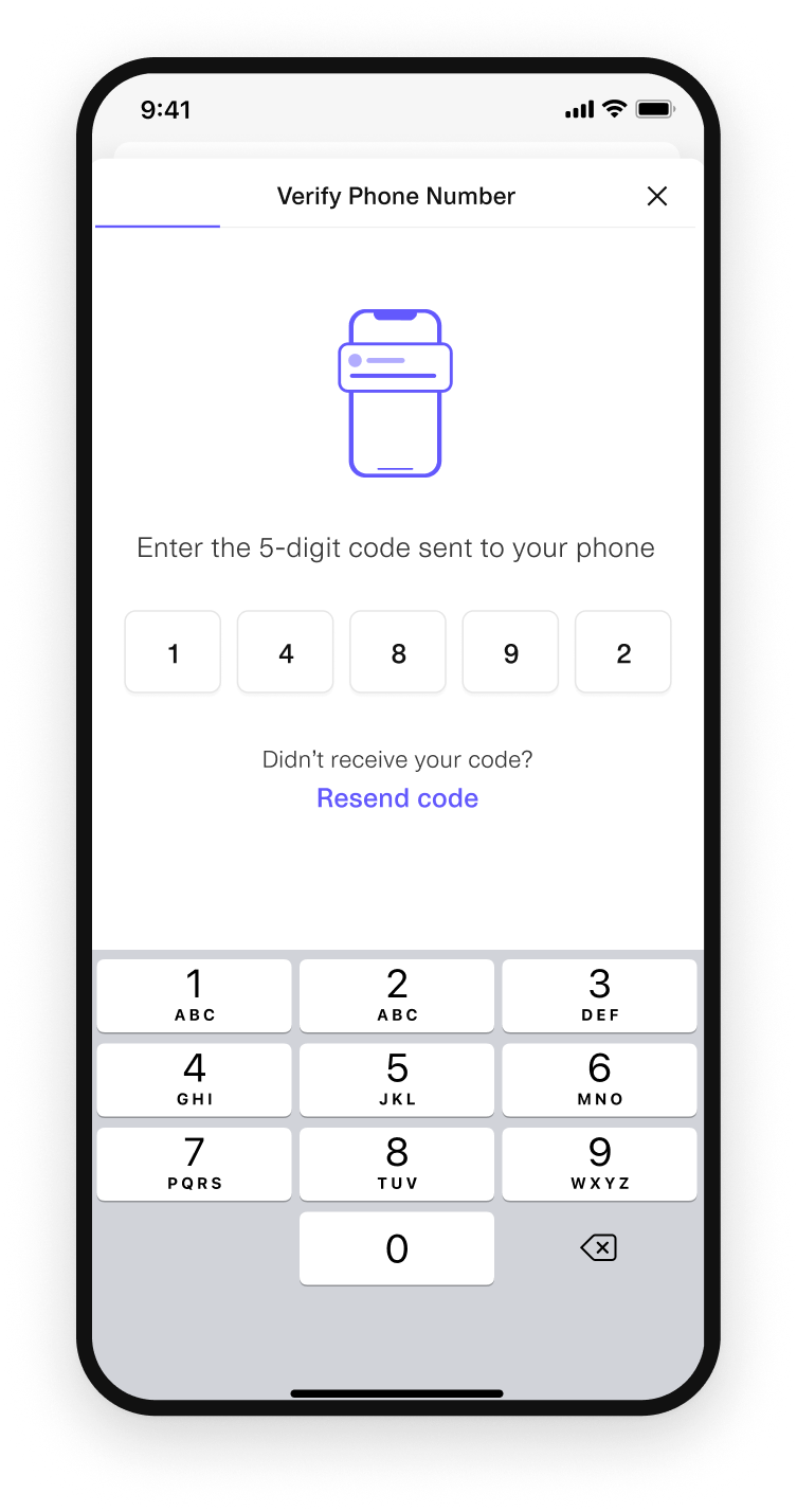 ...and, if you've enabled SMS-verification, verifies it.