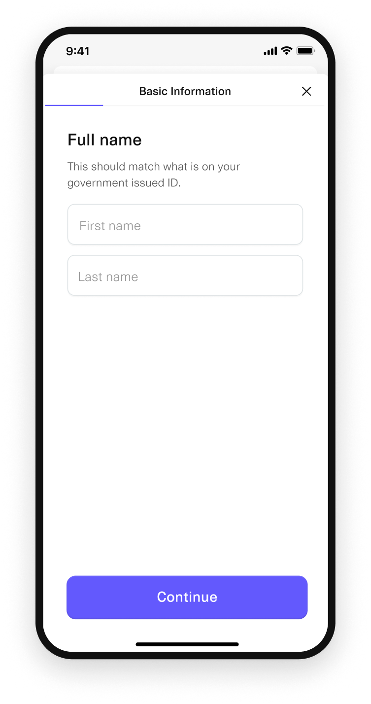 They provide their full name...