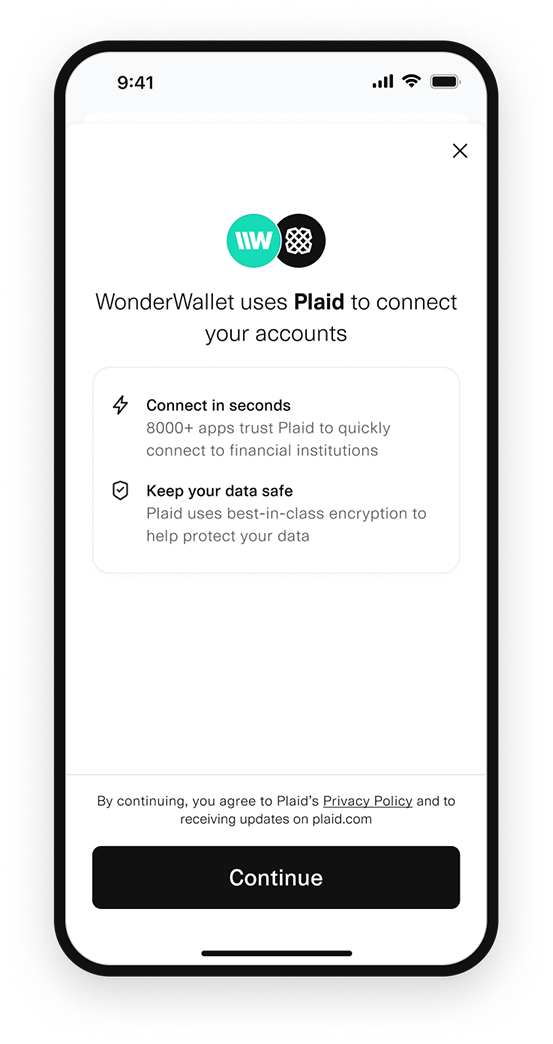 The user starts a Link session.
